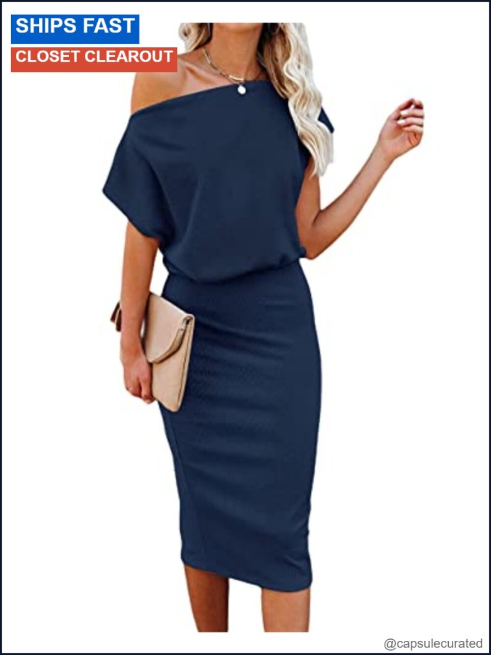 EZBELLE Women's Summer Off Shoulder Short Sleeve Ribbed Casual Party Bodycon